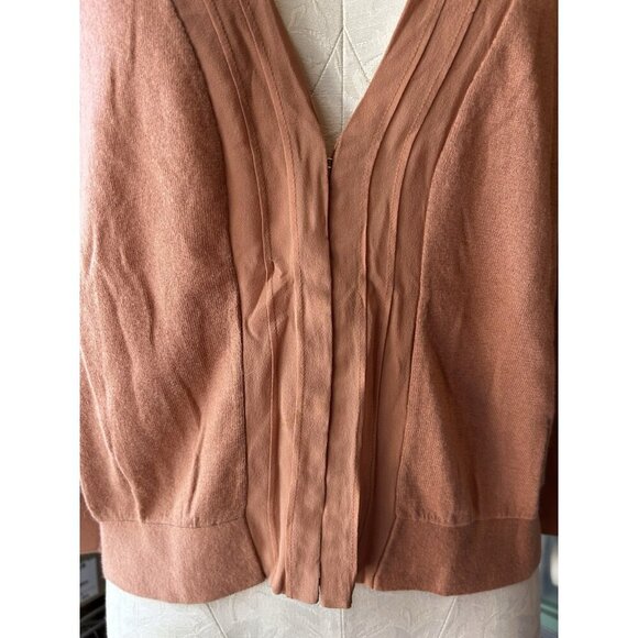 Club Monaco Sweater Merino Wool & Silk Blend Dusty Rose Clay NWOT Sz L - Picture 4 of 9